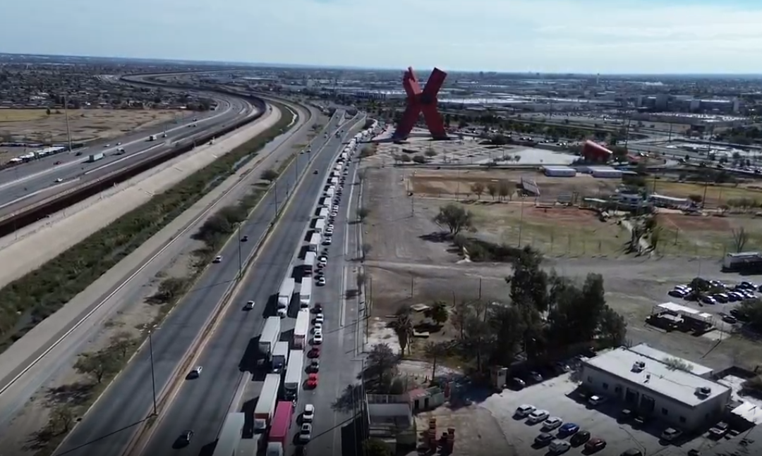 Bloqueos comerciales en Chihuahua afectan comercio con EE.UU. tras rechazo a la Ley de Aguas