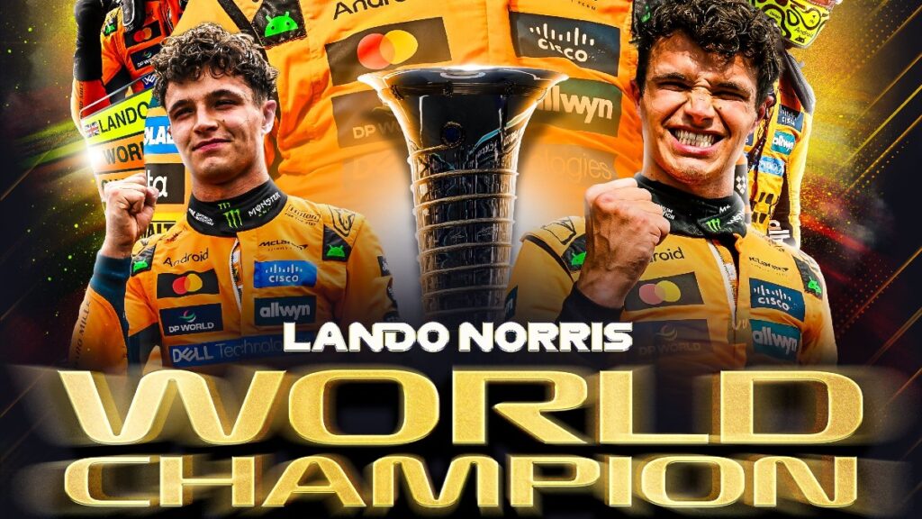 Lando Norris se consagra campeón mundial: tercer lugar en Fórmula 1