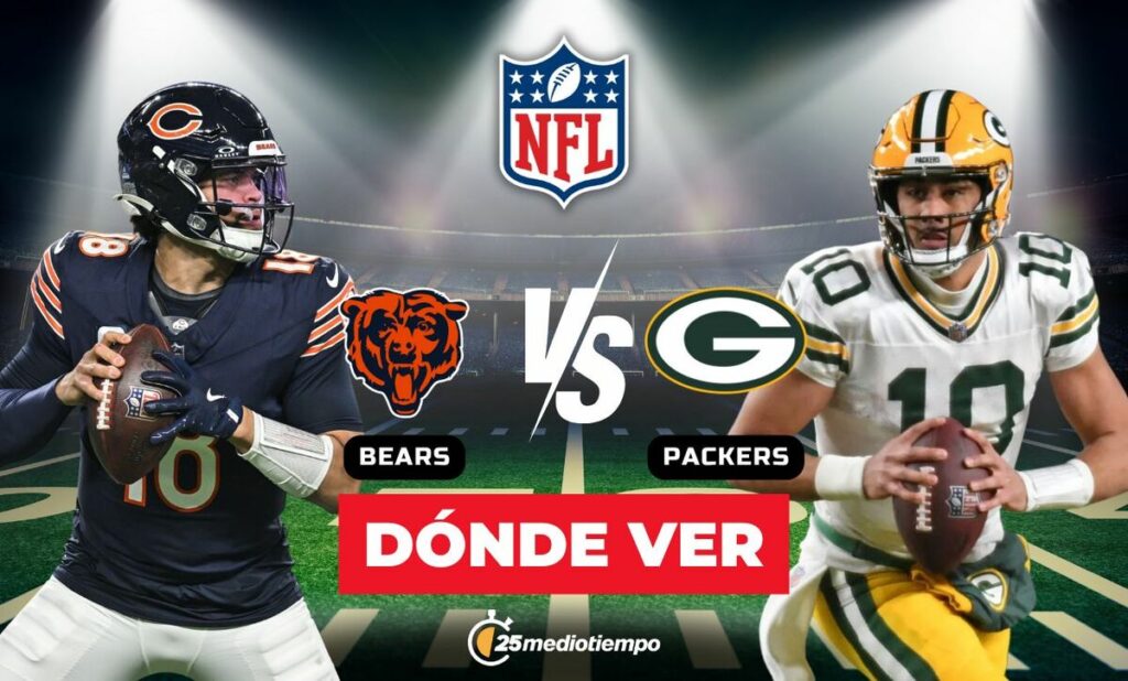 Chicago Bears y Green Bay Packers EN VIVO: Horario y Dónde Ver el Partido de la Semana 14 de la NFL 2025