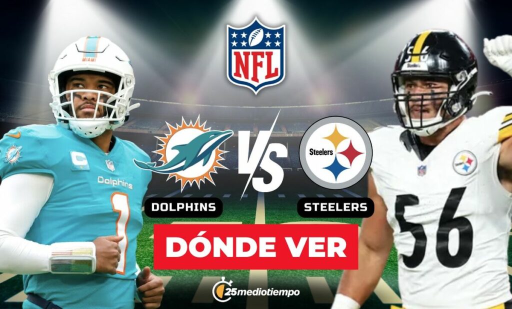 Dolphins vs Steelers: ¡Mira el Monday Night Football de la Semana 15 en Vivo!