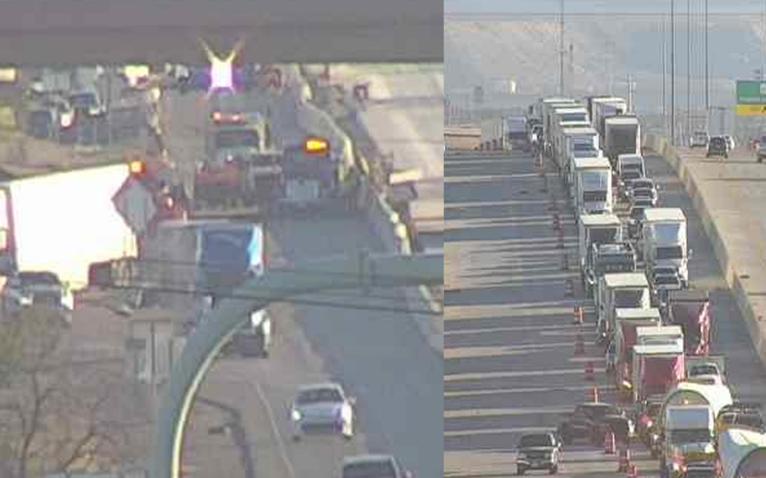 Accidente en la I-10 en Vinton causa cierre total de carriles