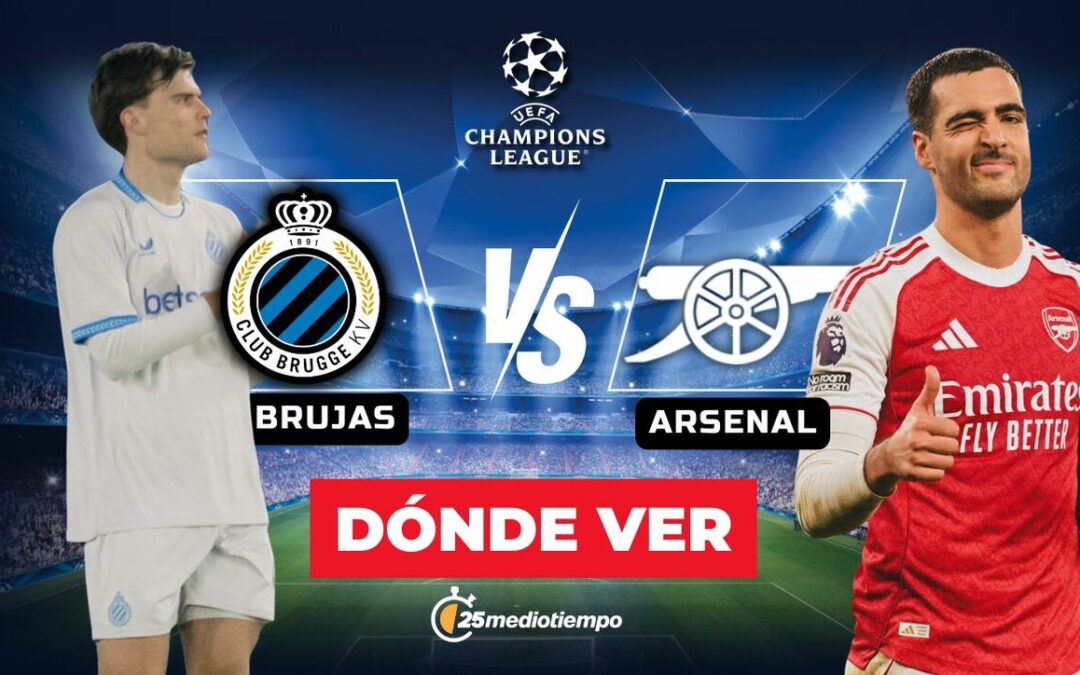 Champions League 2025: Sigue el Enfrentamiento EN VIVO Entre Brujas y Arsenal