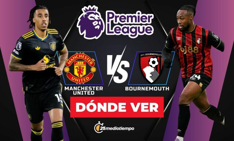 Sigue el partido EN VIVO: Manchester United vs. Bournemouth en la Premier League 2025