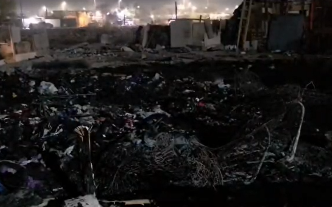 Incendio Devora Viviendas de Madera en Colonia Carlos Chavira de Ciudad Juárez