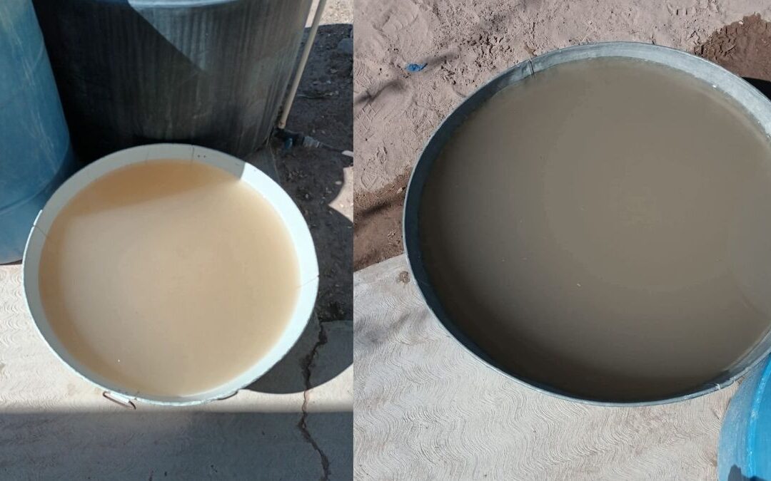 Habitantes del ejido El Estribo denuncian el suministro de agua insuficiente de pipas de San Pedro