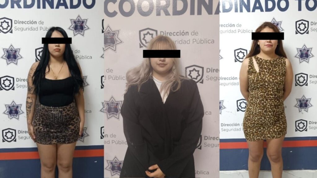 Tres Mujeres Alcoholizadas Arrestadas por Alterar el Orden en el Paseo Morelos de Torreón