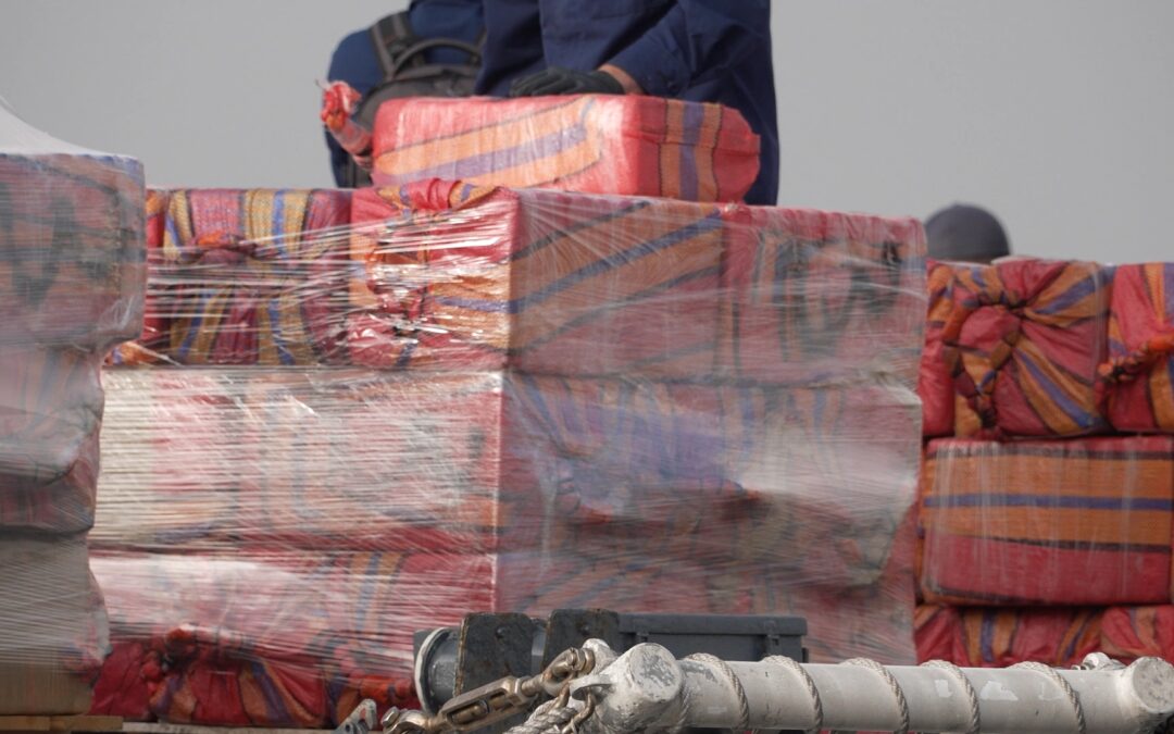 Incautación de cocaína: más de 27 mil libras aseguradas en el Pacífico