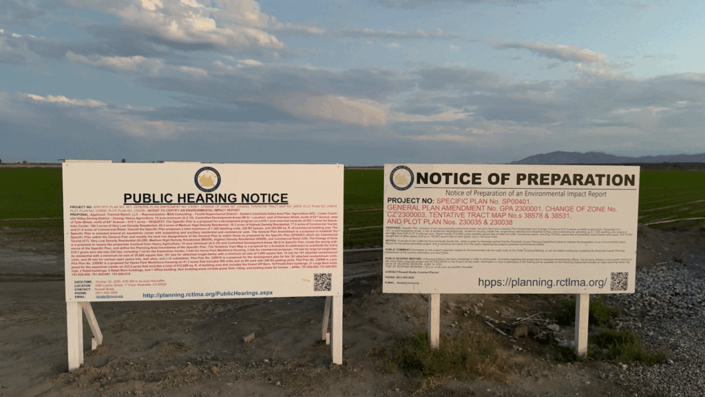 El Proyecto Thermal Ranch Regresa a Votación: La Junta de Supervisores Decide el Futuro de la Comunidad