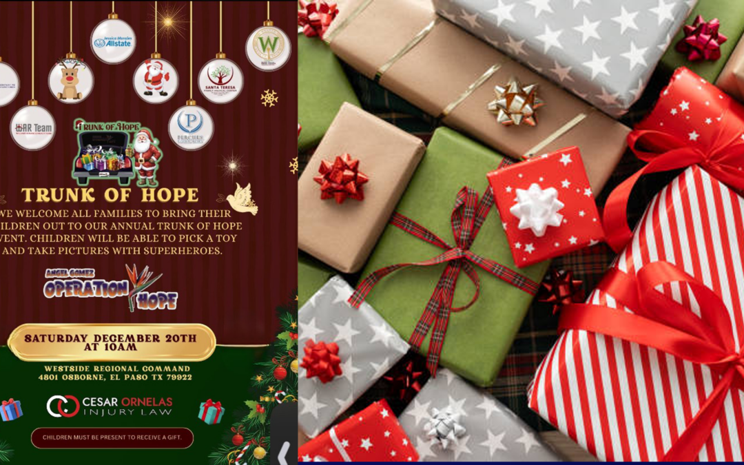 Trunk of HOPE Holiday: Una Celebración Navideña para Unir Familias y Policía en El Paso