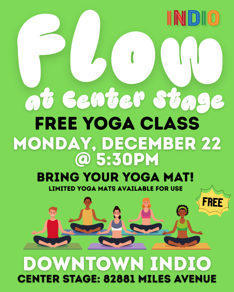 Descubre el Yoga Gratis en Indio: Conéctate y Relájate en el Centro de la Ciudad