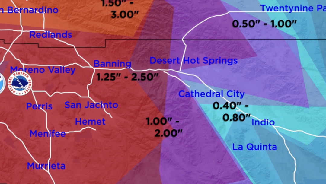 Tormenta Invernal Afecta el Valle de Coachella Este Nochebuena