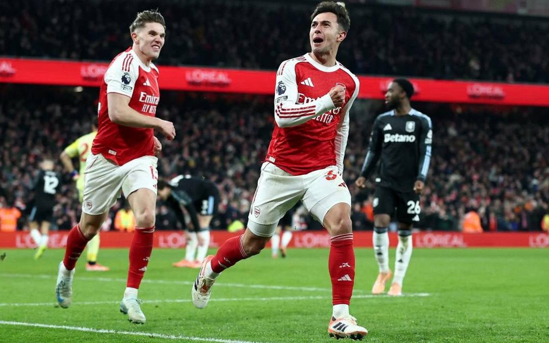 Arsenal se Consagra Campeón de Invierno tras Goleada a Aston Villa en la Premier League