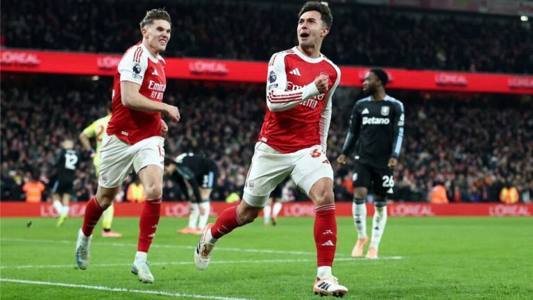Arsenal se Consagra Campeón de Invierno tras Goleada a Aston Villa en la Premier League