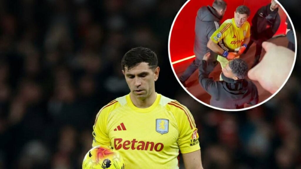 Dibu Martínez y el altercado con aficionados del Arsenal: ¡Mira el VIDEO!