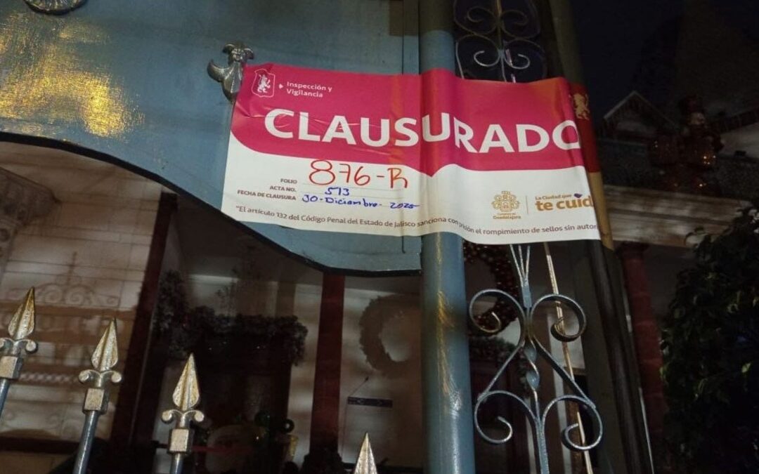 Guadalajara Actúa: Clausuran Mansión Clover Lawn por Exceso de Ruido