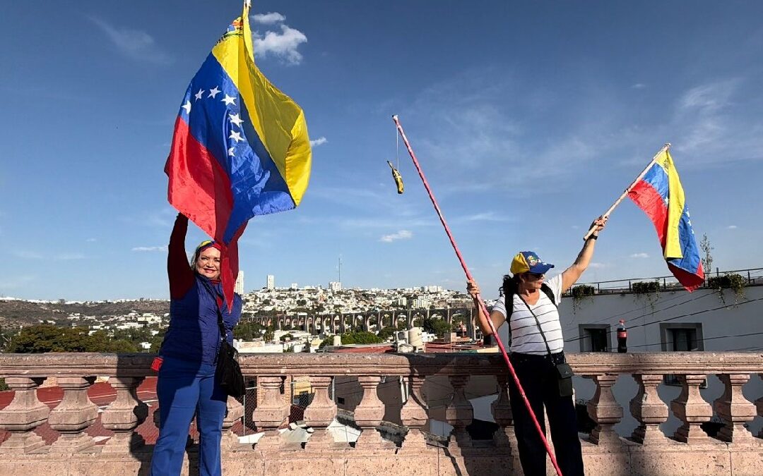 Venezolanos en Querétaro Celebran la Detención de Nicolás Maduro por parte de Estados Unidos