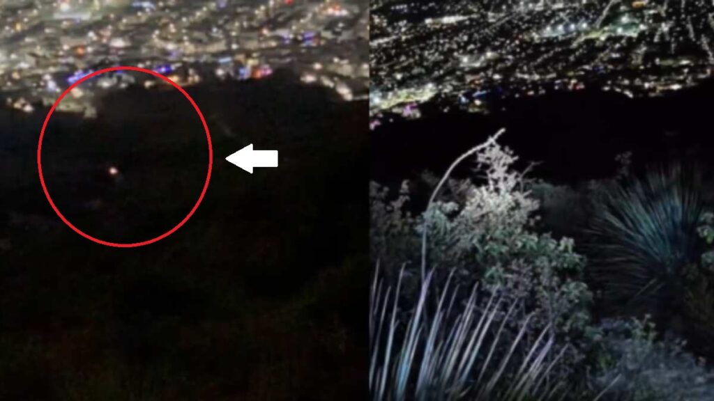Extrañas luces en el Cerro de las Mitras de Santa Catarina: ¿Eran brujas? | VIDEO