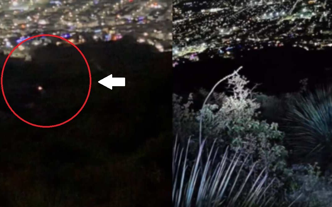 Extrañas luces en el Cerro de las Mitras de Santa Catarina: ¿Eran brujas? | VIDEO