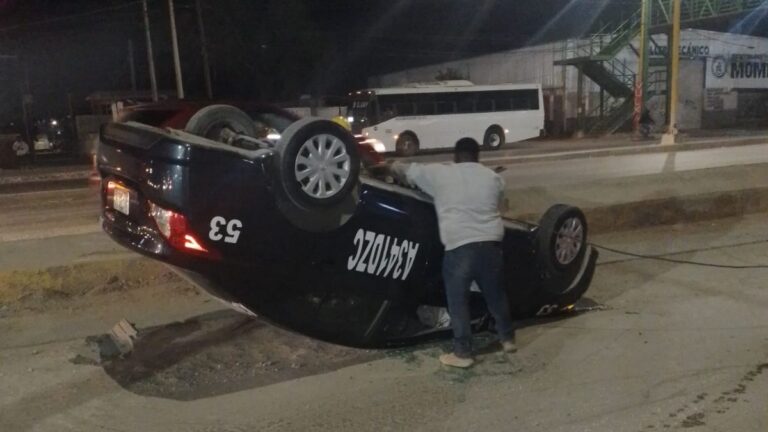 Accidente de Taxista en Matamoros: Volcadura Impactante Captada en Video