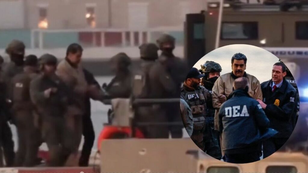 Nicolás Maduro y su esposa trasladados en helicóptero al tribunal de Nueva York