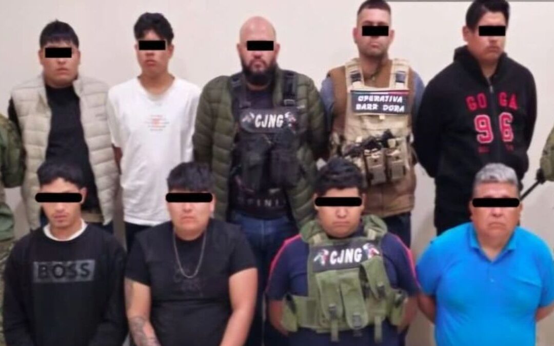 CJNG: Capturan a 9 Miembros de ‘La Barredora’ en Tecamachalco, Puebla