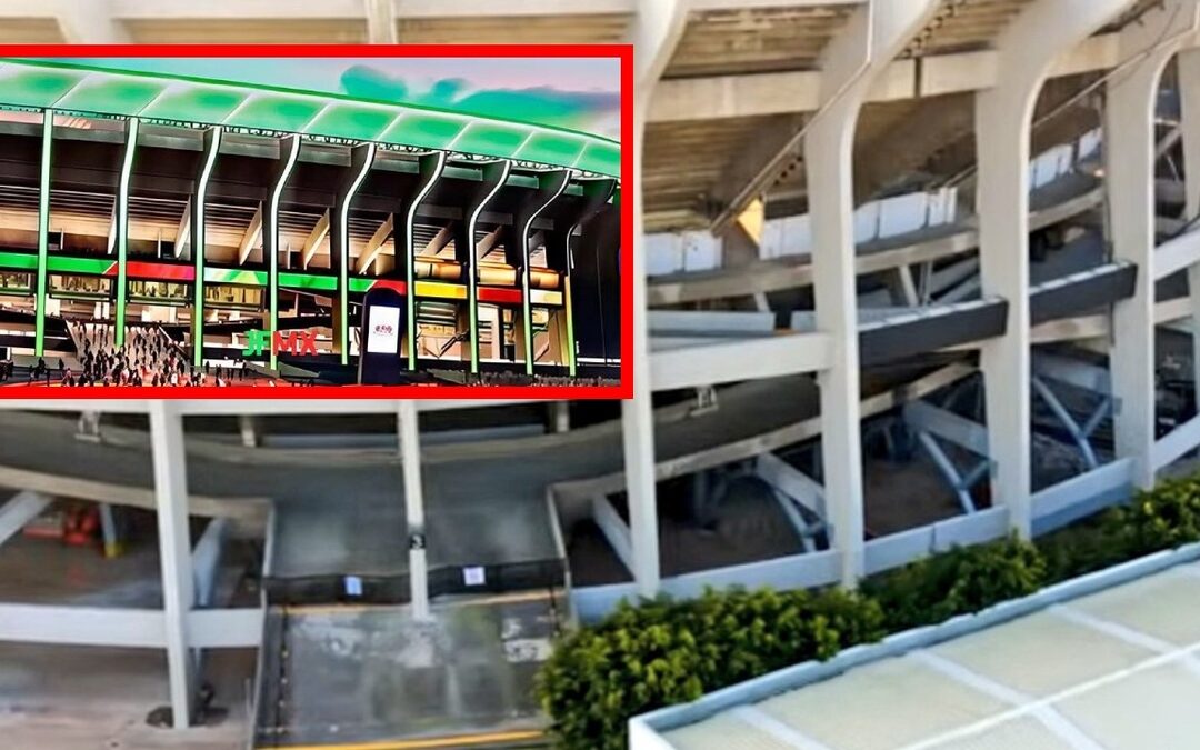 Iluminación Exterior del Estadio Banorte: ¡La Instalación Está en Marcha!