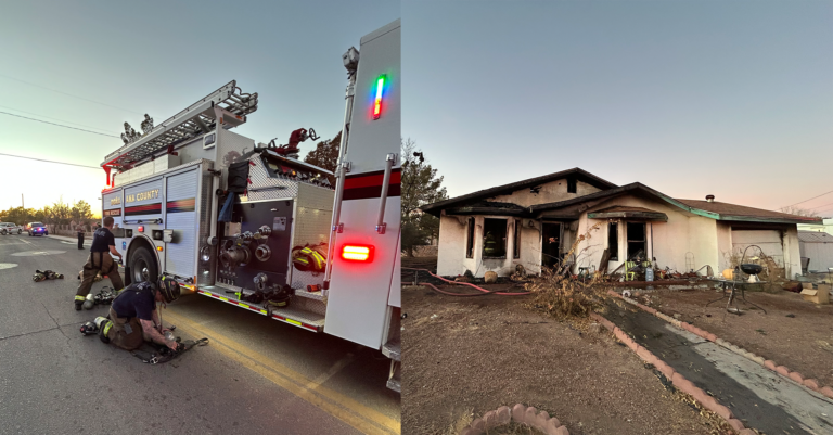 Incendio en Vivienda en Tortugas: Bomberos de Doña Ana Combaten el Fuego sin Heridos