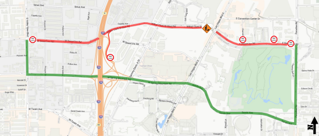 Cierres Nocturnos en Desert Inn Road: Fechas Clave para Evitar Desvíos