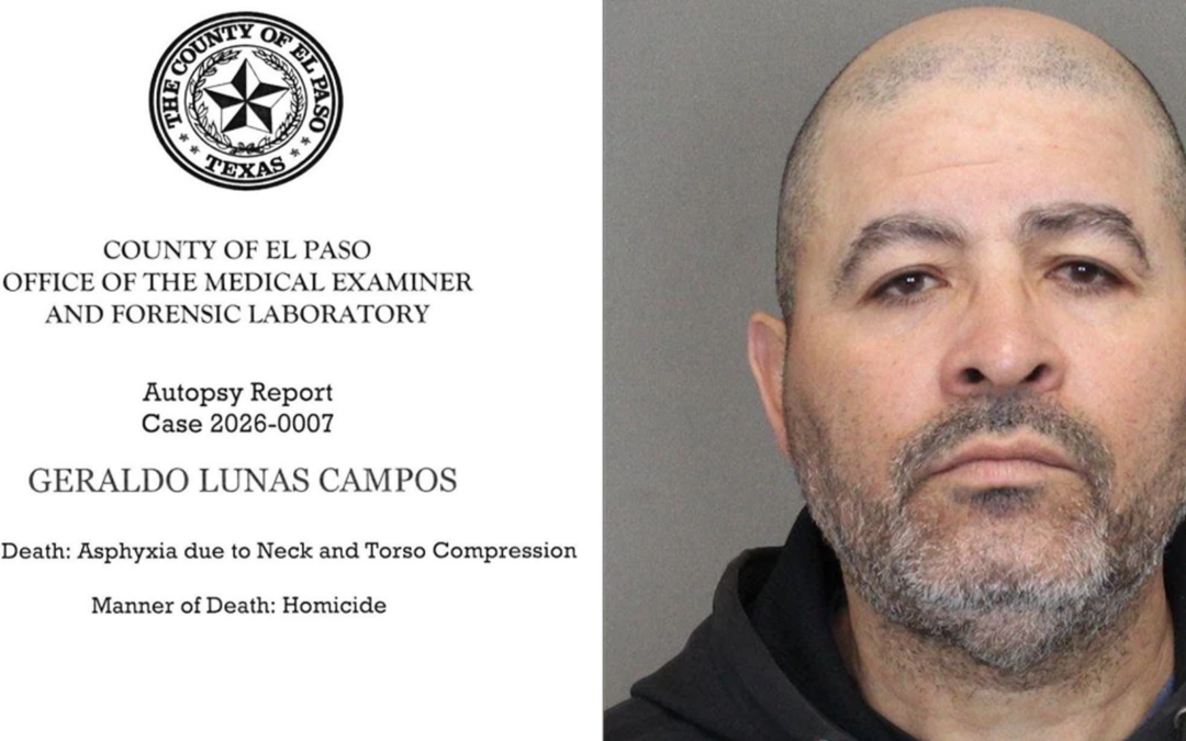 Homicidio: MƩdico forense clasifica muerte de migrante en custodia de ICE en El Paso