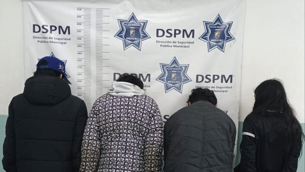 Cuatro menores detenidos tras presunto robo a tienda de autoservicio en Mexicali